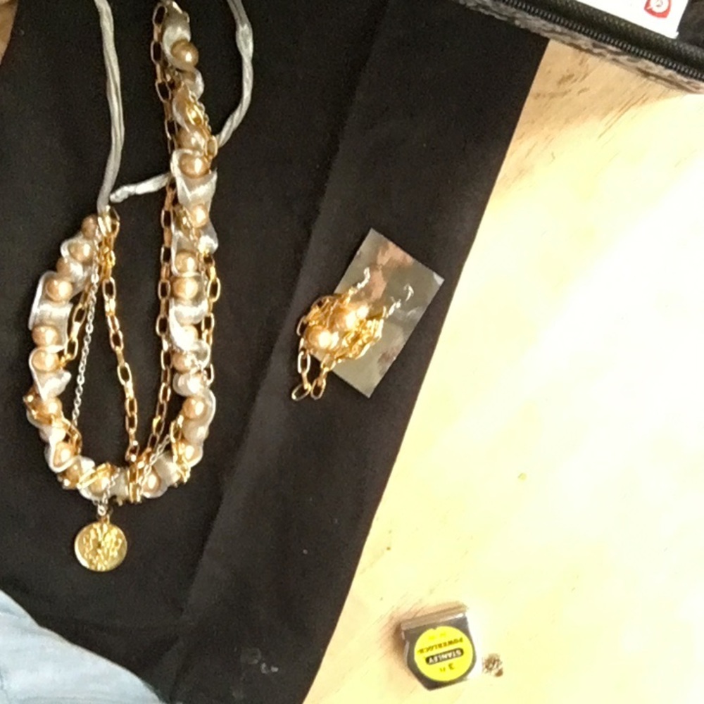 Hand made necklace and earring bundle New /unworn